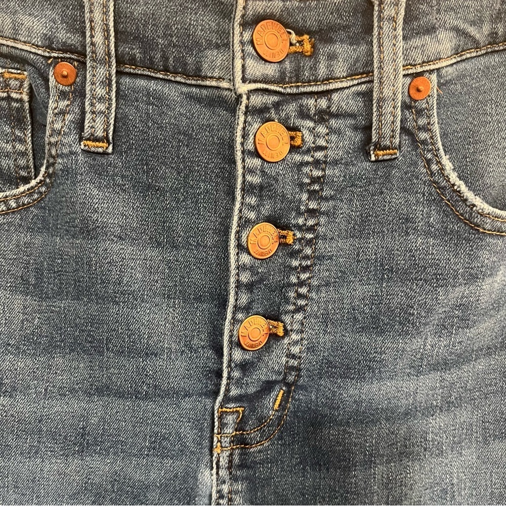 Madewell High Rise Skinny Button Fly Jeans 28 - Picture 6 of 10